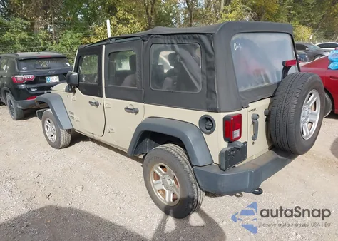 2017 Jeep Wrangler Unlimited Sport 4X4 from USA, damaged, VIN 1C4BJWDG8HL735996